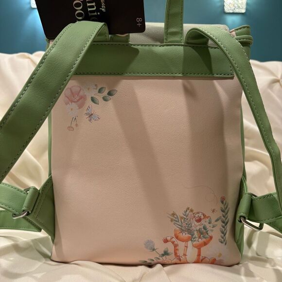 Loungefly X Disney Winnie The Pooh Eeyore Tigger Florals Mini Backpack NWT 🌼🌸 - Picture 7 of 9